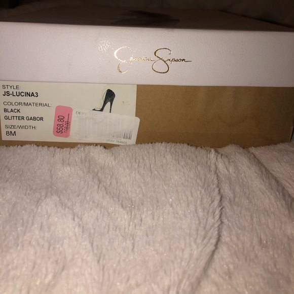 Jessica Simpson sparkly black heels - Picture 5 of 5